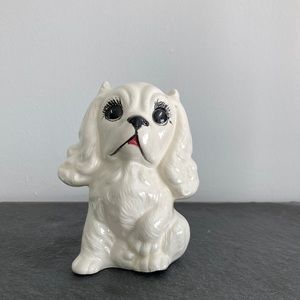 🌸2/$12 Vintage dog figurine ceramic By Vivian